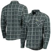 Green Bay Packers Antigua Industry Flannel Button-Up Shirt Jacket - Gray sale