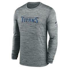 Tennessee Titans Sideline Team Velocity Performance Long Sleeve T-Shirt - Heather Gray outlet