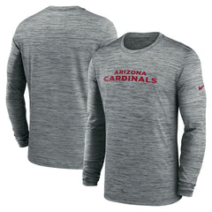 Arizona Cardinals Sideline Team Velocity Performance Long Sleeve T-Shirt - Heather Gray discount