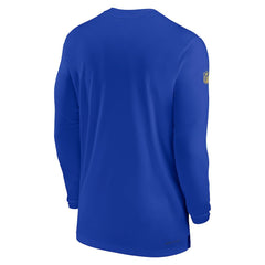 Los Angeles Rams Sideline Coach Performance Long Sleeve T-Shirt - Royal cheap