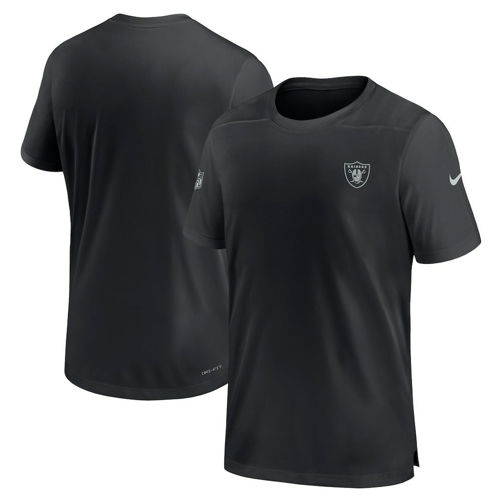 Las Vegas Raiders Sideline Coach Performance T-Shirt - Black sale