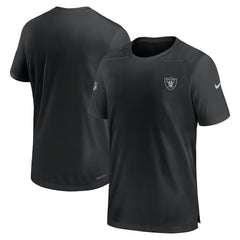 Las Vegas Raiders Sideline Coach Performance T-Shirt - Black sale