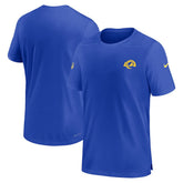 Los Angeles Rams Sideline Coach Performance T-Shirt - Royal discount