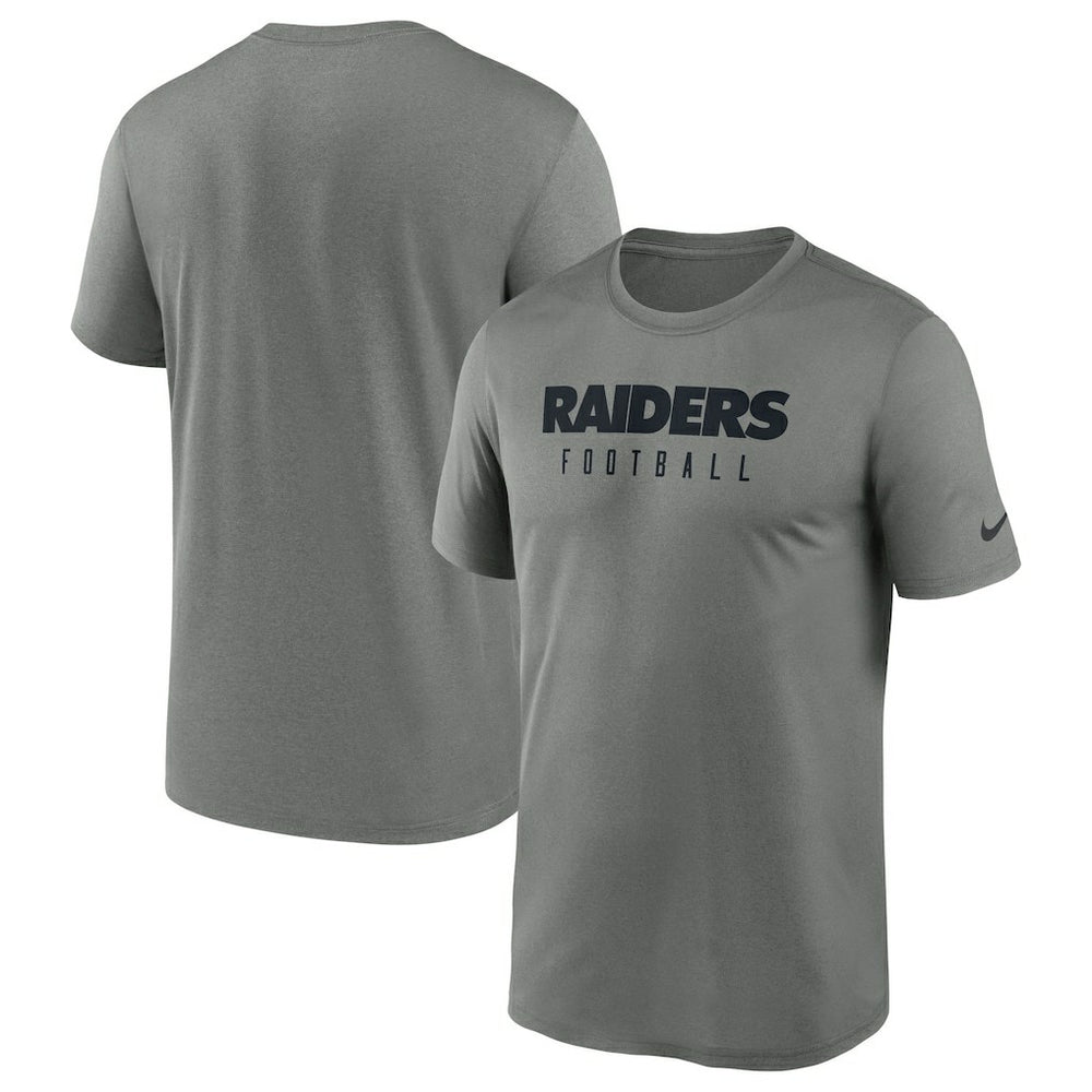 Las Vegas Raiders Sideline Legend Performance T-Shirt - Heather Gray for sale