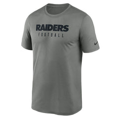 Las Vegas Raiders Sideline Legend Performance T-Shirt - Heather Gray for sale
