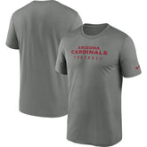 Arizona Cardinals Sideline Legend Performance T-Shirt - Heather Gray discount