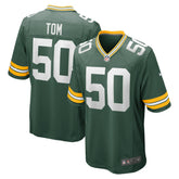 Zach Tom Green Bay Packers Game Player Jersey - Green discount