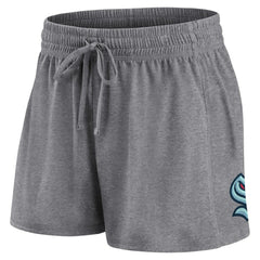 Seattle Kraken Fanatics Women's Script T-Shirt & Shorts Set - Navy/Gray Shorts