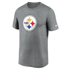 Pittsburgh Steelers Primetime Legend Logo Performance T-Shirt - Heather Charcoal on sale