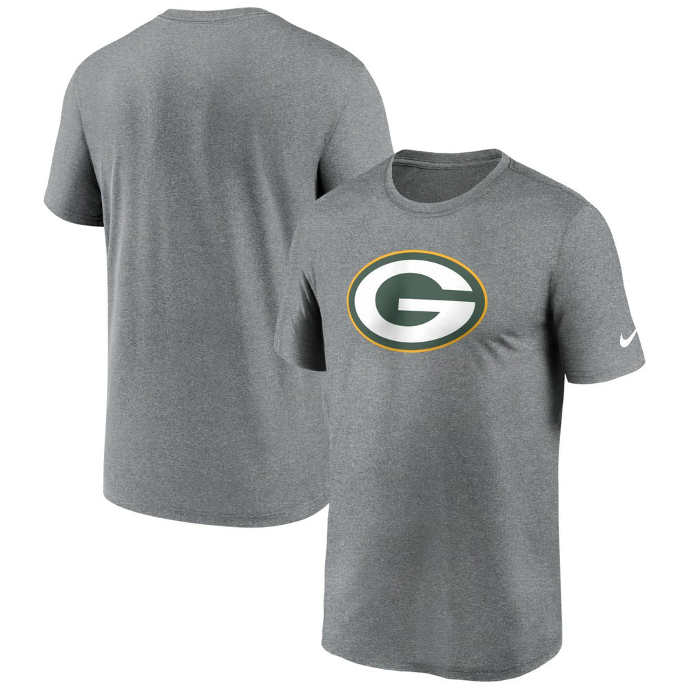 Green Bay Packers Primetime Legend Logo Performance T-Shirt - Heather Charcoal on sale