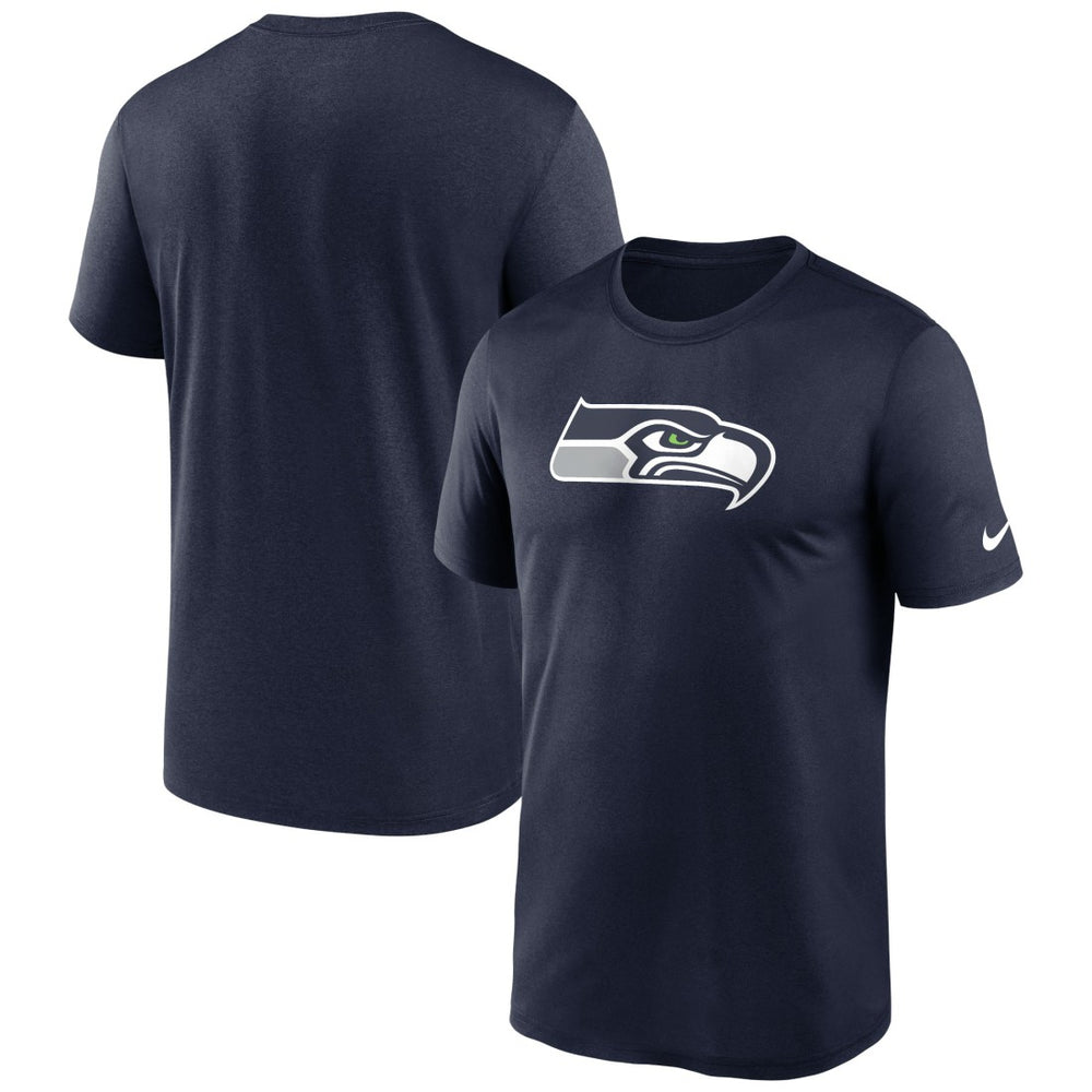 Seattle Seahawks Primetime Legend Logo Performance T-Shirt - College Navy for sale
