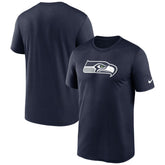 Seattle Seahawks Primetime Legend Logo Performance T-Shirt - College Navy for sale