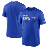 Los Angeles Rams Legend Wordmark Performance T-Shirt - Royal cheap
