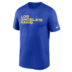 Los Angeles Rams Legend Wordmark Performance T-Shirt - Royal cheap
