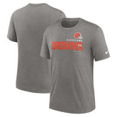 Cleveland Browns Team Tri-Blend T-Shirt - Heather Charcoal discount