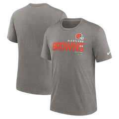 Cleveland Browns Team Tri-Blend T-Shirt - Heather Charcoal discount