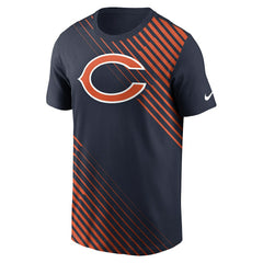 Chicago Bears Yard Line Fashion Asbury T-Shirt - Navy on sale