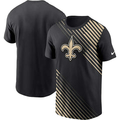 New Orleans Saints Yard Line Fashion Asbury T-Shirt - Black sale