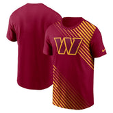 Washington Commanders Yard Line Fashion Asbury T-Shirt - Burgundy on sale