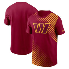 Washington Commanders Yard Line Fashion Asbury T-Shirt - Burgundy on sale