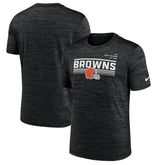 Cleveland Browns Yardline Velocity Performance T-Shirt - Anthracite on sale