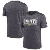 New Orleans Saints Yardline Velocity Performance T-Shirt - Anthracite on sale