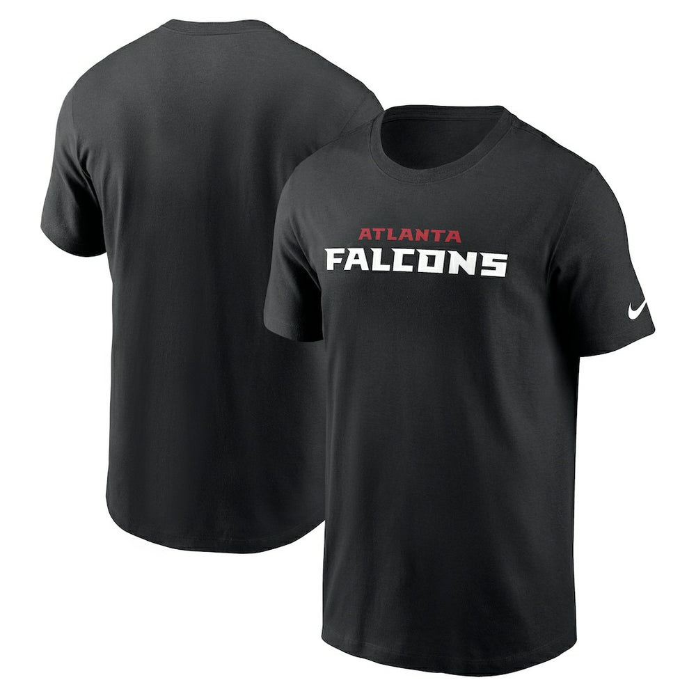 Atlanta Falcons Team Wordmark Essential T-Shirt - Black on sale