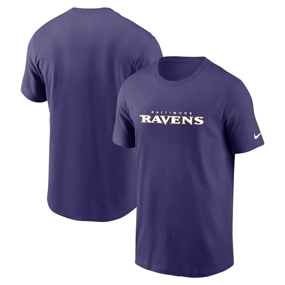 Baltimore Ravens Team Wordmark Essential T-Shirt - Purple for sale