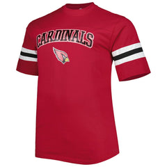 Arizona Cardinals Big & Tall Arm Stripe T-Shirt - Cardinal discount