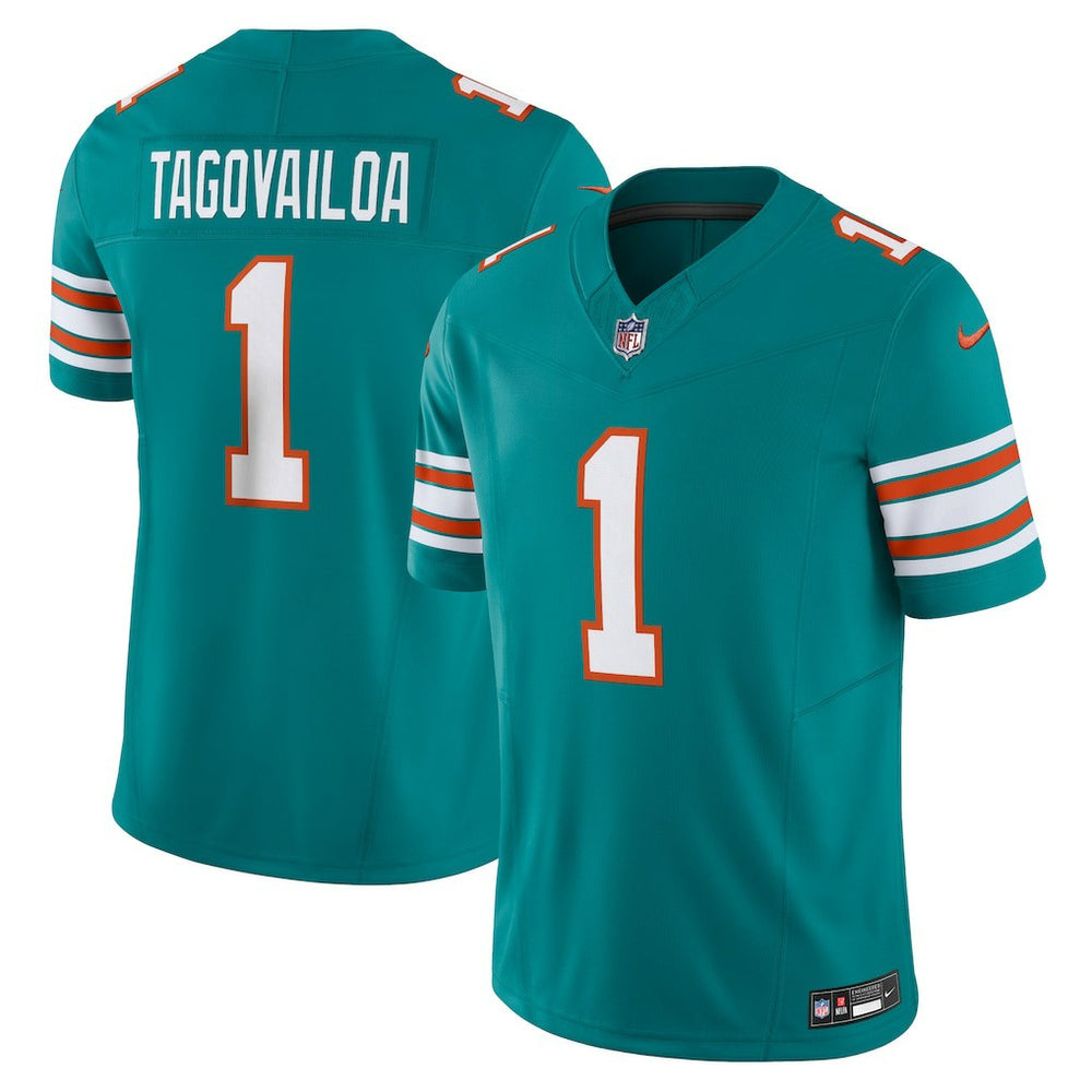 Tua Tagovailoa Miami Dolphins Vapor F.U.S.E. Limited Jersey - Aqua online