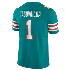 Tua Tagovailoa Miami Dolphins Vapor F.U.S.E. Limited Jersey - Aqua online
