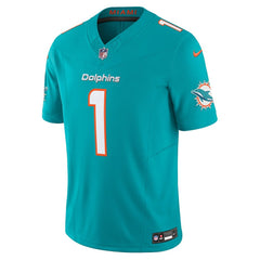 Tua Tagovailoa Miami Dolphins Vapor F.U.S.E. Limited Jersey - Aqua cheap