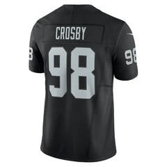 Maxx Crosby Las Vegas Raiders Vapor F.U.S.E. Limited Jersey - Black outlet