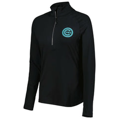 Chicago Cubs Levelwear Women's Energy Quarter-Zip Jacket Black
