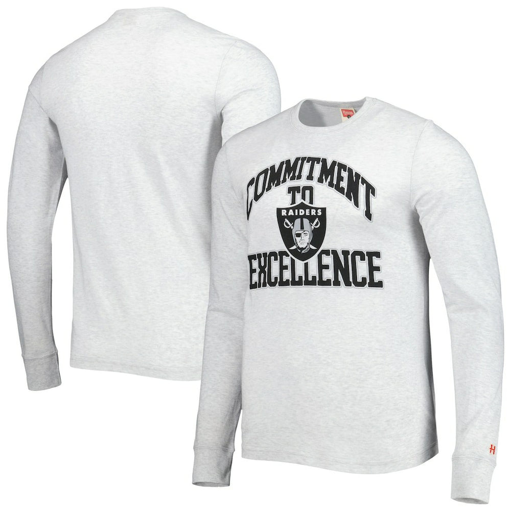 Las Vegas Raiders Homage Hyper Local Tri-Blend Long Sleeve T-Shirt - Ash online