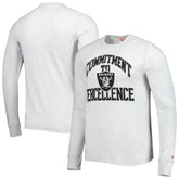 Las Vegas Raiders Homage Hyper Local Tri-Blend Long Sleeve T-Shirt - Ash online