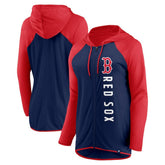 Boston Red Sox Women's Forever Fan Full-Zip Hoodie Jacket Navy/Red