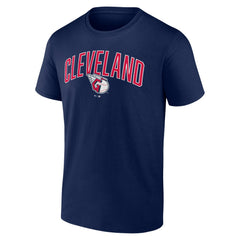 Cleveland Guardians Arch T-Shirt & Shorts Combo Set Navy/Heather Gray