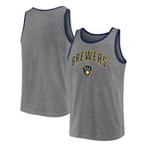 Milwaukee Brewers Primary Tank Top Heather Gray