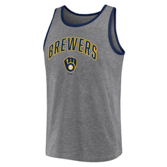 Milwaukee Brewers Primary Tank Top Heather Gray