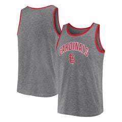 St. Louis Cardinals Primary Tank Top Heather Gray