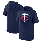 Minnesota Twins Short Sleeve Hoodie T-Shirt Navy