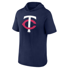 Minnesota Twins Short Sleeve Hoodie T-Shirt Navy