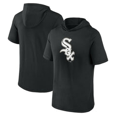 Chicago White Sox Short Sleeve Hoodie T-Shirt Black
