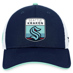Seattle Kraken Fanatics 2023 NHL Draft On Stage Trucker Adjustable Hat - Deep Sea Blue Hats