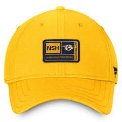 Nashville Predators Fanatics Authentic Pro Training Camp Flex Hat – Gold Hats