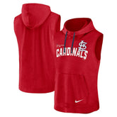 St. Louis Cardinals Athletic Sleeveless Hooded T-Shirt Red
