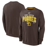 San Diego Padres Cooperstown Collection Team Shout Out Pullover Sweatshirt Brown