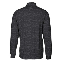 Baltimore Orioles Cutter & Buck Traverse Camo Print Stretch Quarter-Zip Pullover Top Black