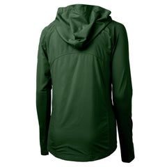 Green Bay Packers Cutter & Buck Women's Adapt Eco Knit Hybrid Recycled Full-Zip Hoodie - Hunter Green outlet